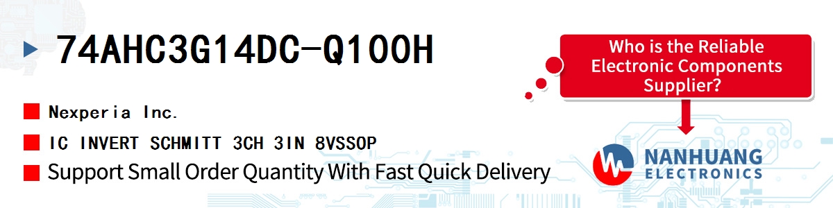 74AHC3G14DC-Q100H Nexperia IC INVERT SCHMITT 3CH 3IN 8VSSOP