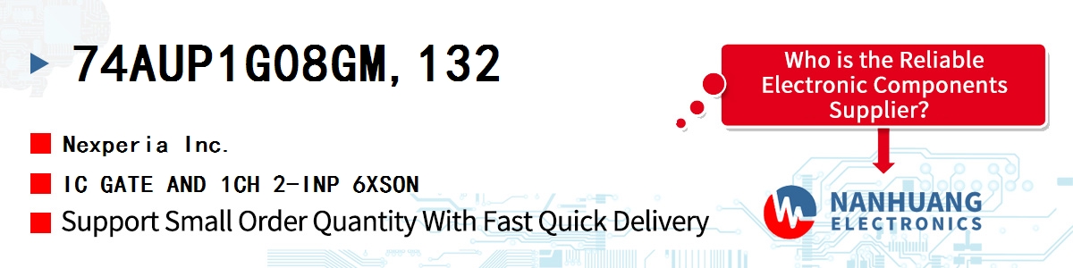 74AUP1G08GM,132 Nexperia IC GATE AND 1CH 2-INP 6XSON