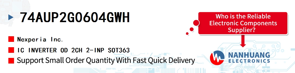 74AUP2G0604GWH Nexperia IC INVERTER OD 2CH 2-INP SOT363
