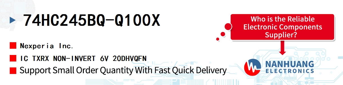 74HC245BQ-Q100X Nexperia IC TXRX NON-INVERT 6V 20DHVQFN