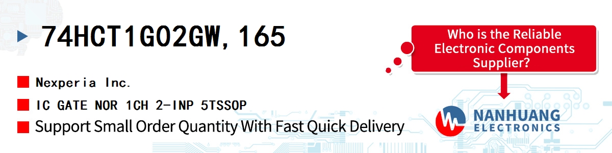 74HCT1G02GW,165 Nexperia IC GATE NOR 1CH 2-INP 5TSSOP