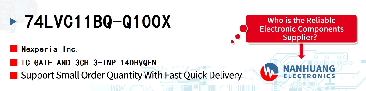 74LVC11BQ-Q100X Nexperia IC GATE AND 3CH 3-INP 14DHVQFN