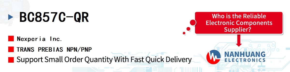 BC857C-QR Nexperia TRANS PREBIAS NPN/PNP