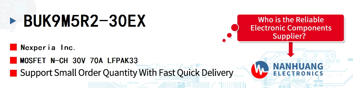 BUK9M5R2-30EX Nexperia MOSFET N-CH 30V 70A LFPAK33