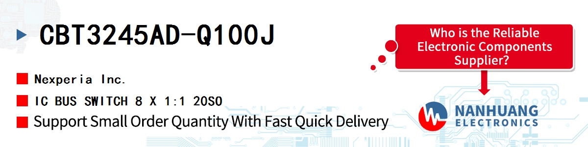 CBT3245AD-Q100J Nexperia IC BUS SWITCH 8 X 1:1 20SO
