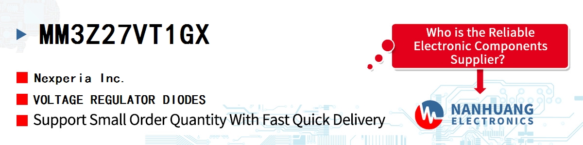 MM3Z27VT1GX Nexperia VOLTAGE REGULATOR DIODES