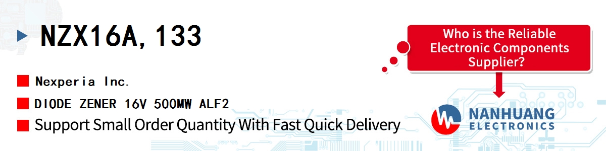 NZX16A,133 Nexperia DIODE ZENER 16V 500MW ALF2