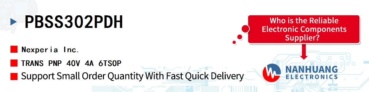 PBSS302PDH Nexperia TRANS PNP 40V 4A 6TSOP