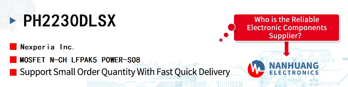 PH2230DLSX Nexperia MOSFET N-CH LFPAK5 POWER-SO8