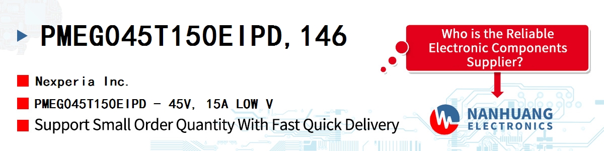 PMEG045T150EIPD,146 Nexperia PMEG045T150EIPD - 45V, 15A LOW V